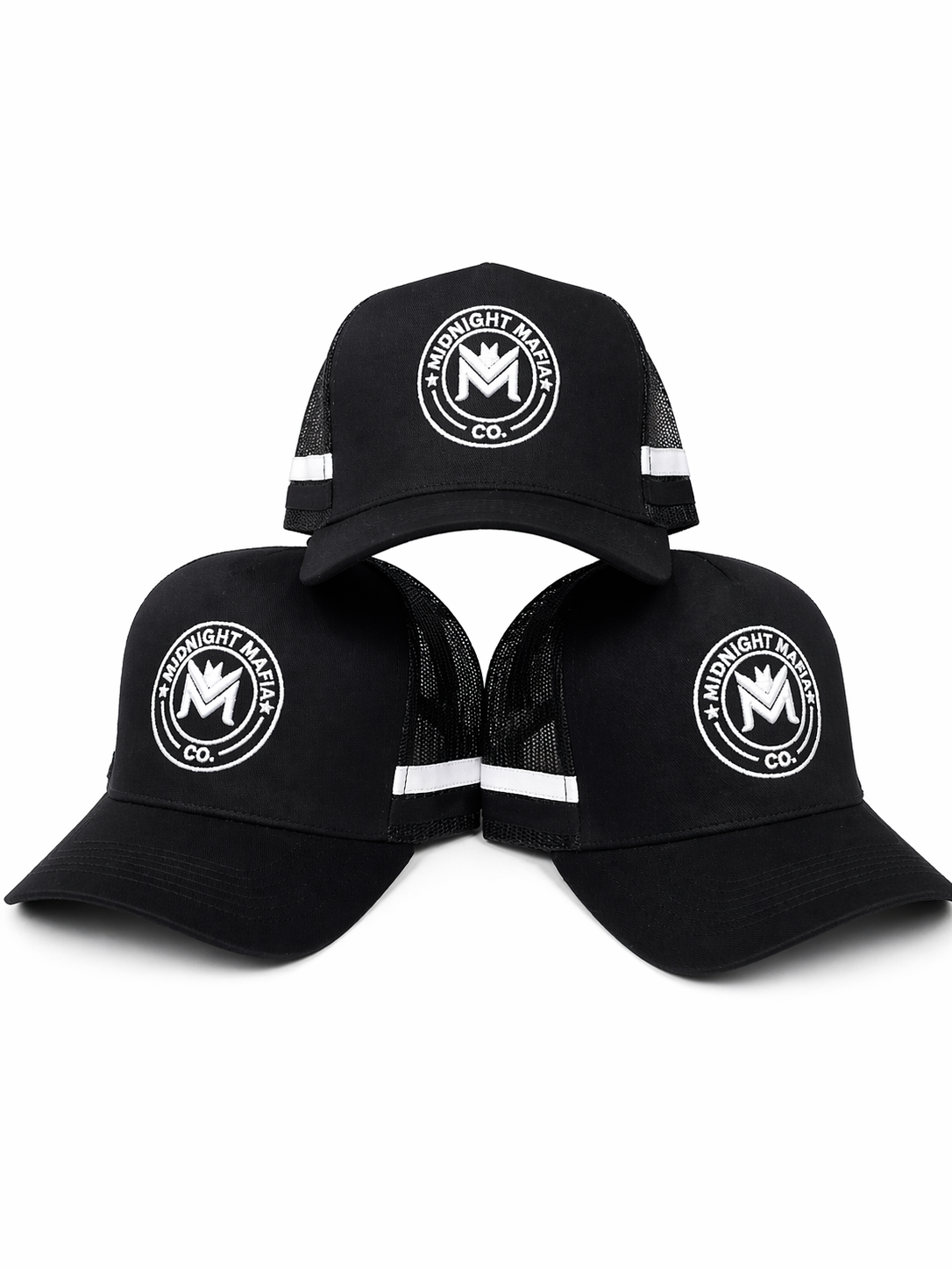Midnight mafia trucker - black/white