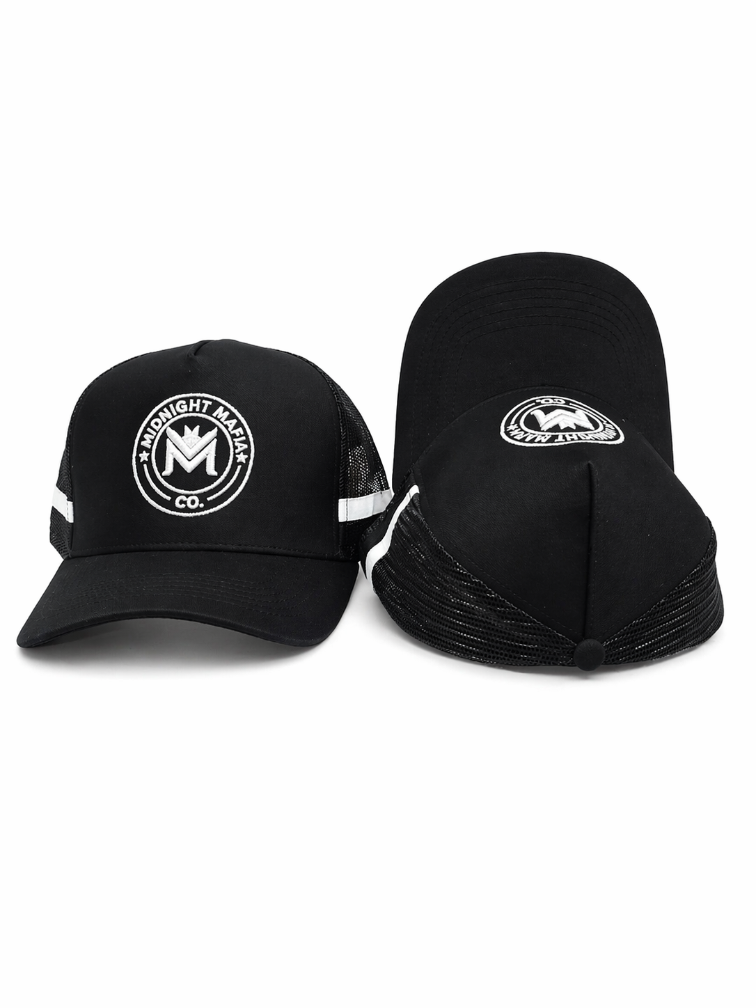 Midnight mafia trucker - black/white